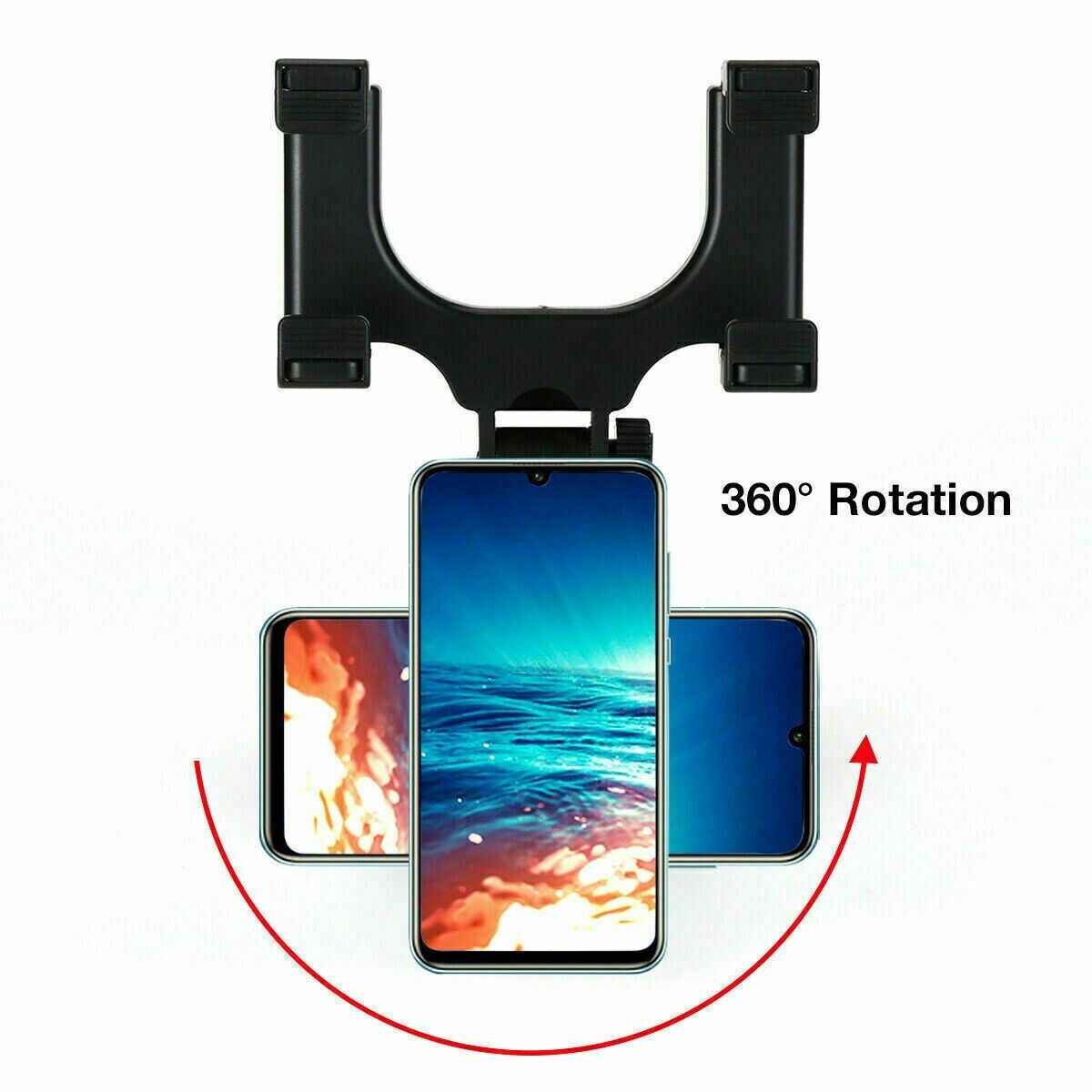 Universal 360 Rotation Car Rear View Mirror Mount Stand GPS Cell Phone - GoSavvyNow