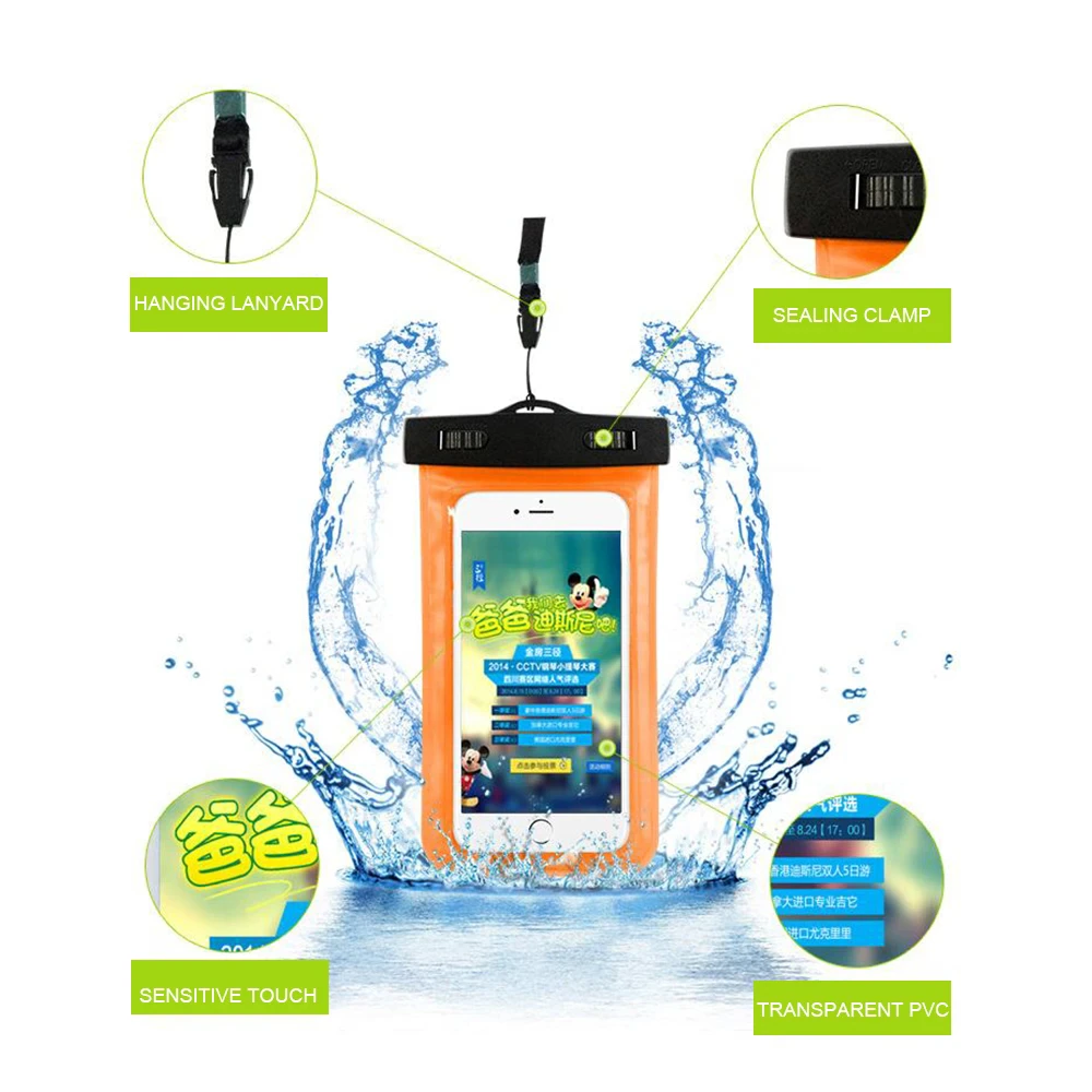 3 Pack Waterproof Floating Cell Phone Pouch Dry Bag Case Cover For - GoSavvyNow