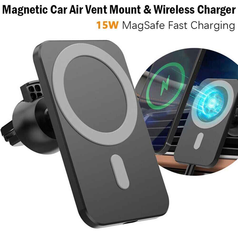 Magnetic Wireless Charger Car Mount Holder For iPhone 12 13 14 Pro Max - GoSavvyNow