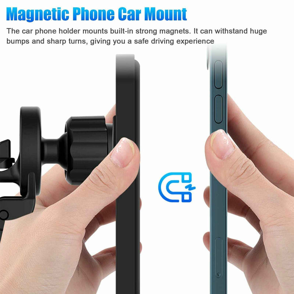 Magnetic Wireless Charger Car Mount Holder For iPhone 12 13 14 Pro Max - GoSavvyNow