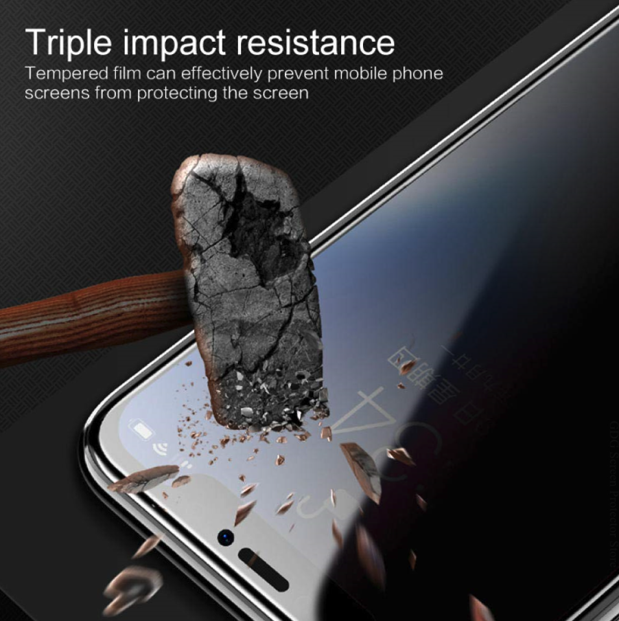 3 Pack For iPhone 15 14 13 12 11 Pro Max Privacy Tempered Glass Screen - GoSavvyNow