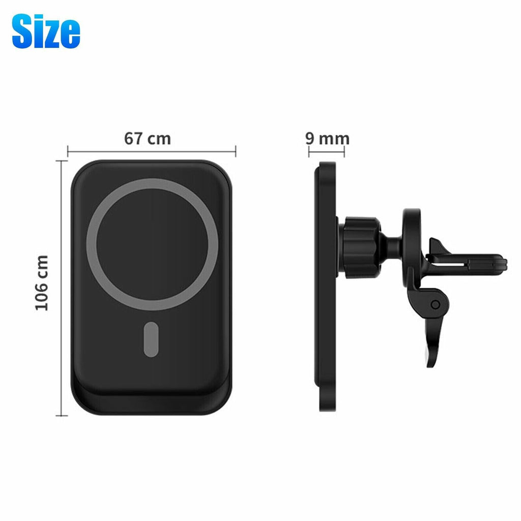 Magnetic Wireless Charger Car Mount Holder For iPhone 12 13 14 Pro Max - GoSavvyNow