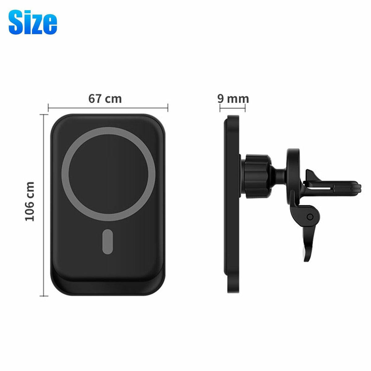 Magnetic Wireless Charger Car Mount Holder For iPhone 12 13 14 Pro Max - GoSavvyNow