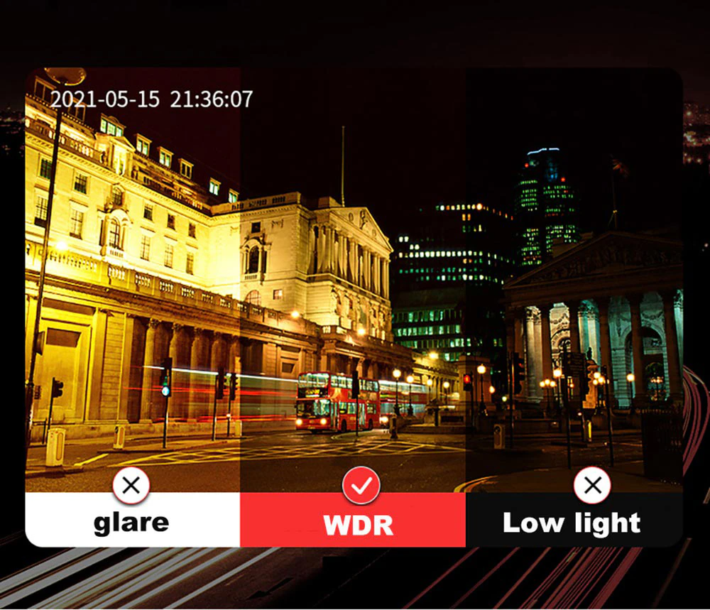 Car Dual Lens Dash Cam HD 1080P Front/Rear/Inside Video Recorder - GoSavvyNow