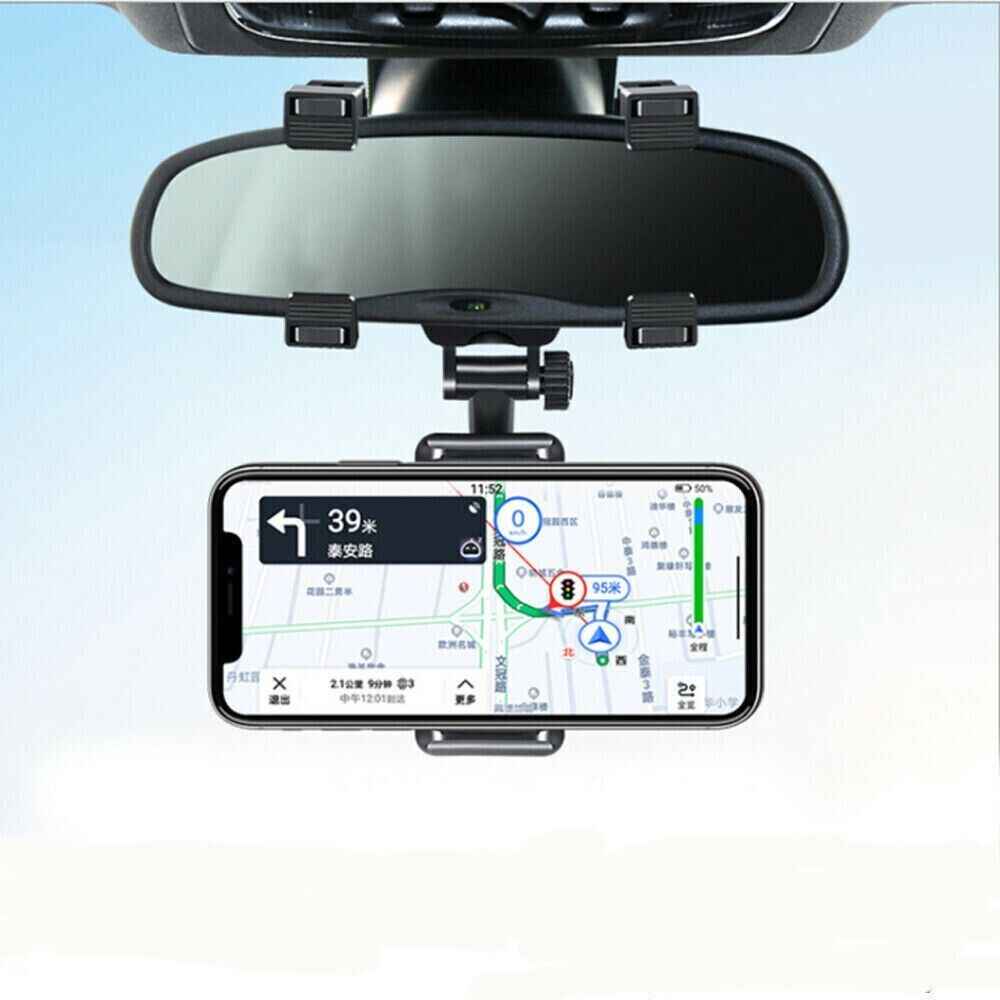 Universal 360 Rotation Car Rear View Mirror Mount Stand GPS Cell Phone - GoSavvyNow