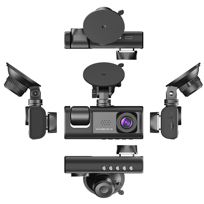 Car Dual Lens Dash Cam HD 1080P Front/Rear/Inside Video Recorder - GoSavvyNow