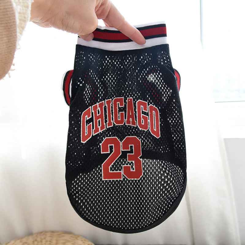 Dog Basketball Jersey - Summerwear for Active Pets