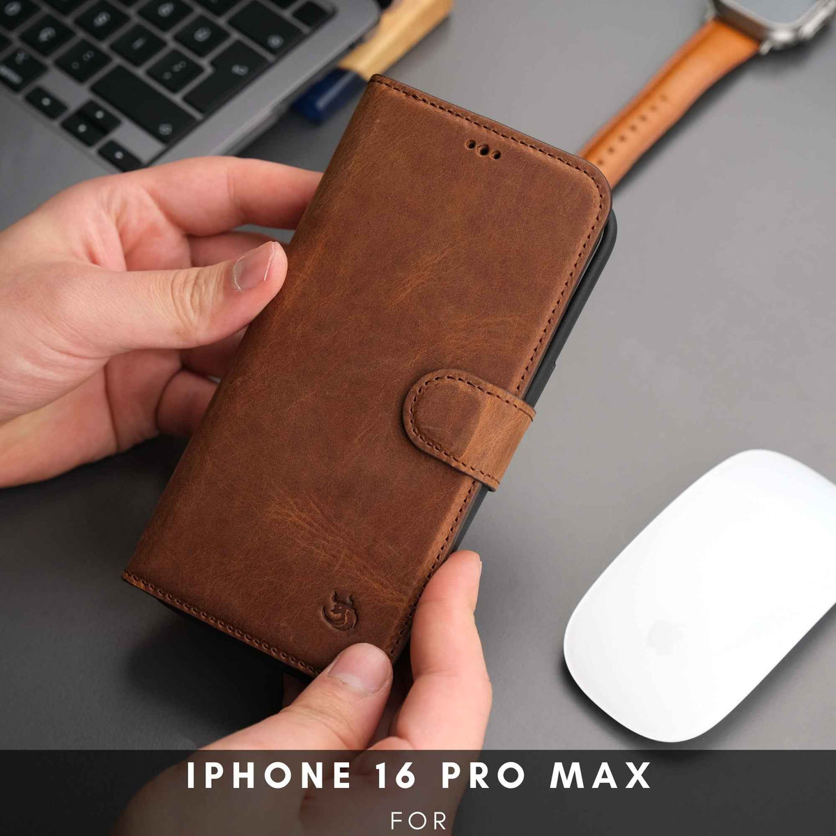 Casper iPhone 16 Pro Wallet Case Leather MagSafe - GoSavvyNow