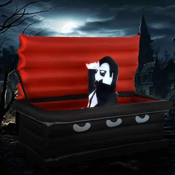 Vampire & Coffin Inflatable Yard Decor
