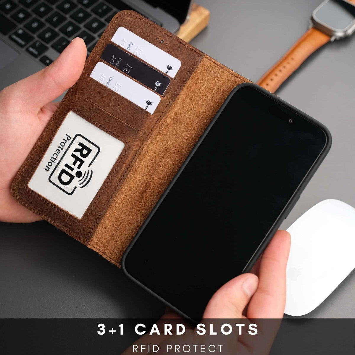 Casper iPhone 16 Pro Wallet Case Leather MagSafe - GoSavvyNow