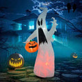White Ghost with Pumpkin – 5.9 ft LED Inflatable Yard Decor