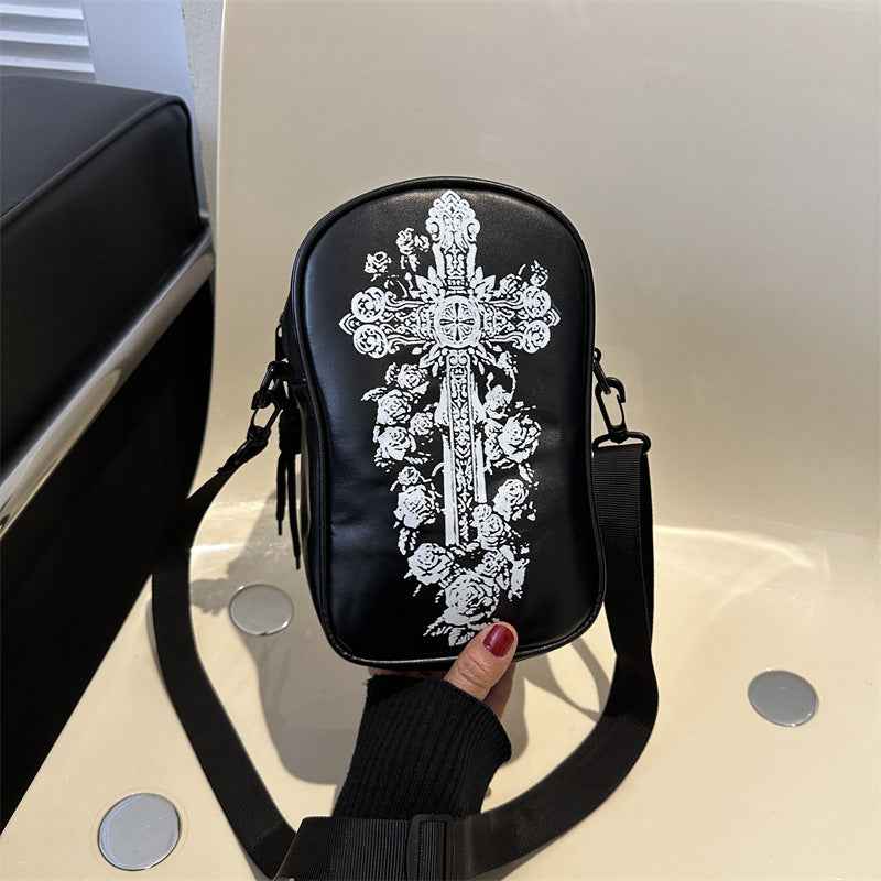 Halloween Graffiti Phone Bag – Pumpkin & Ghost Crossbody