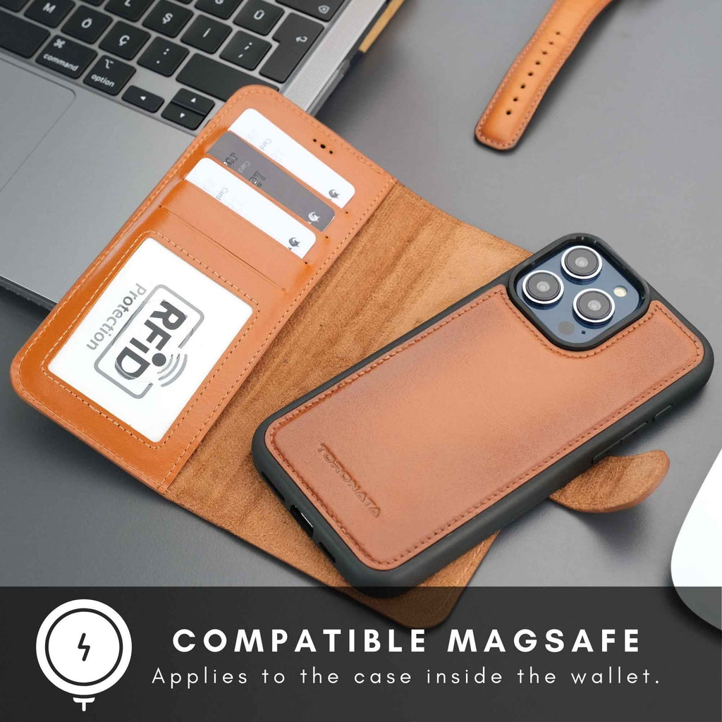 Casper iPhone 16 Pro Wallet Case Leather MagSafe - GoSavvyNow