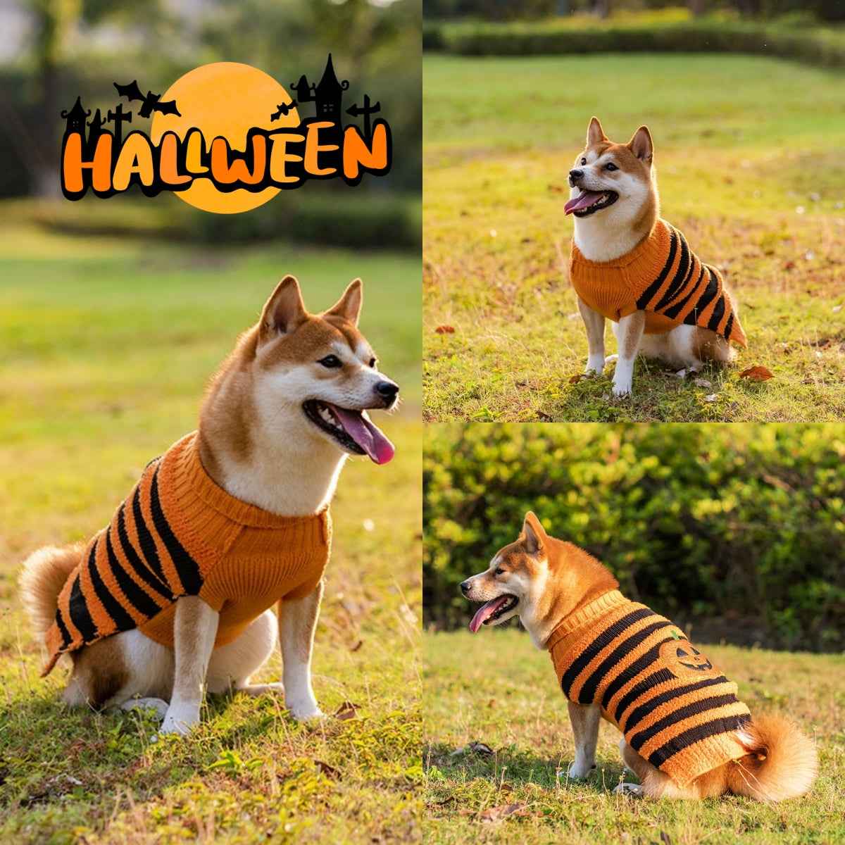 Halloween Dog Sweater – Warm Cosplay Costume
