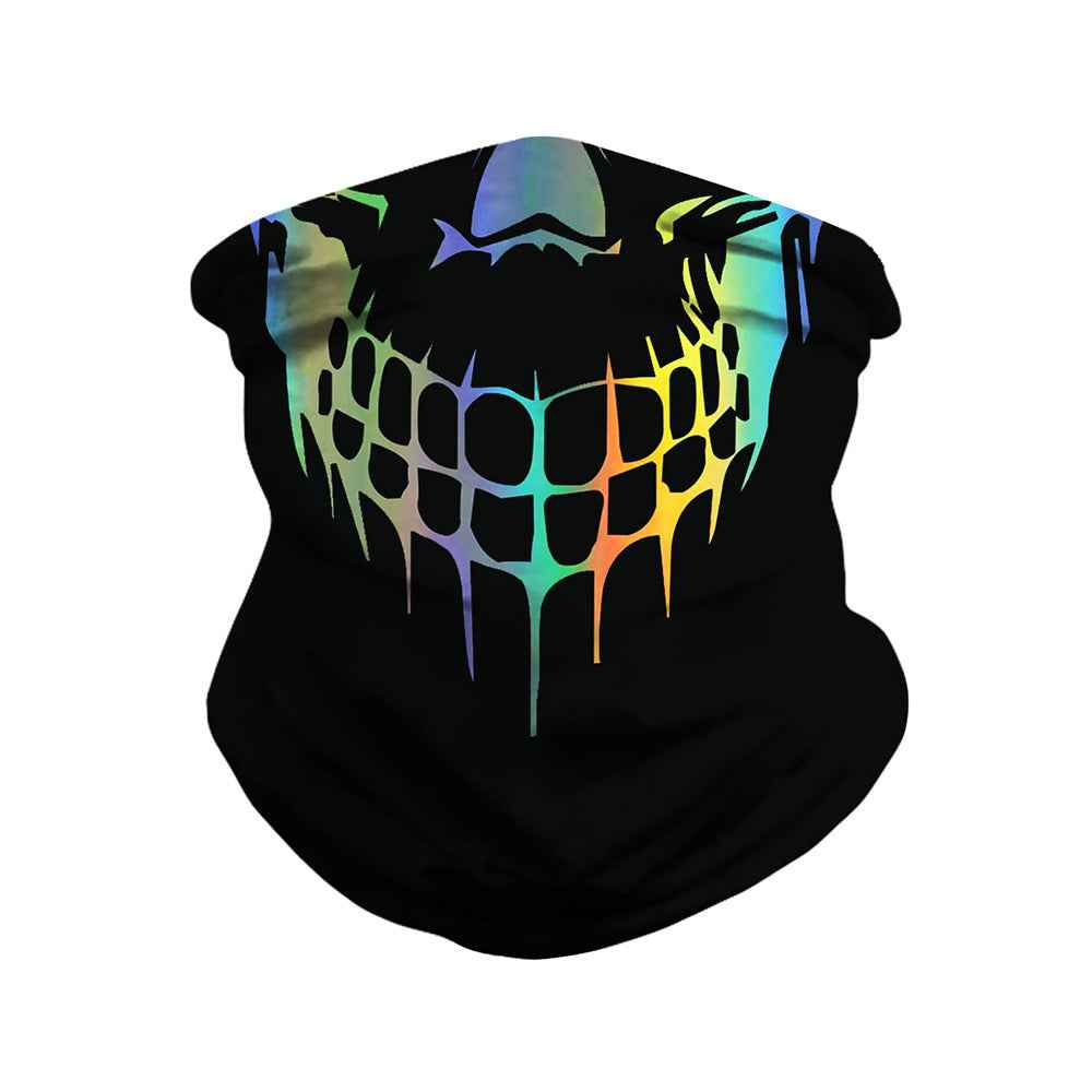 Skull-Print Outdoor Face Mask – Wind & Bug Proof
