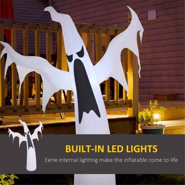 6 ft Dancing White Ghost – LED Inflatable Yard Decor