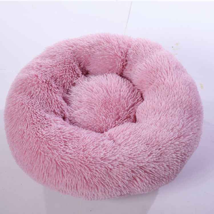 Hooded Plush Pet Nest – Burrow Bed for Cats & Small Dogs