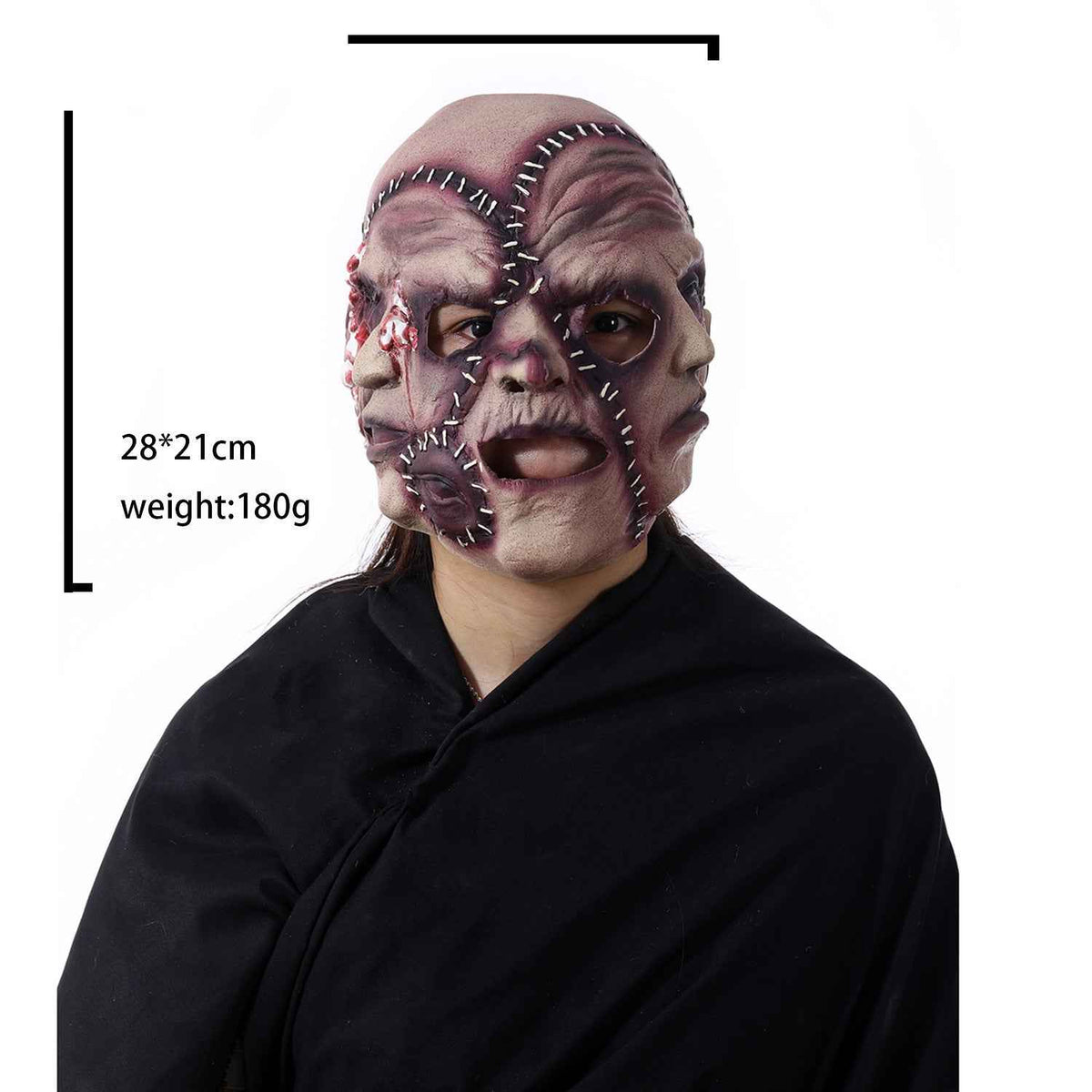 3-Sided Grimace Horror Mask – Latex Cosplay