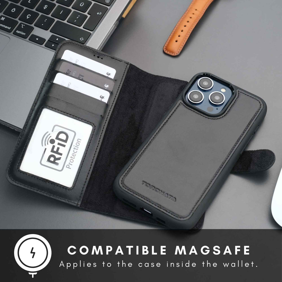Casper iPhone 16 Pro Wallet Case Leather MagSafe - GoSavvyNow