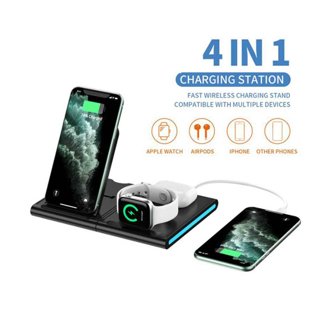Magnetic Power Tiles 4 In 1 Wireless Charging Station - GoSavvyNow