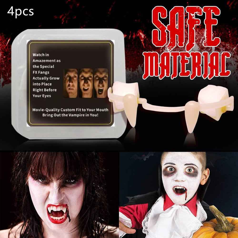 Retractable Vampire Fangs – Reusable Costume Teeth