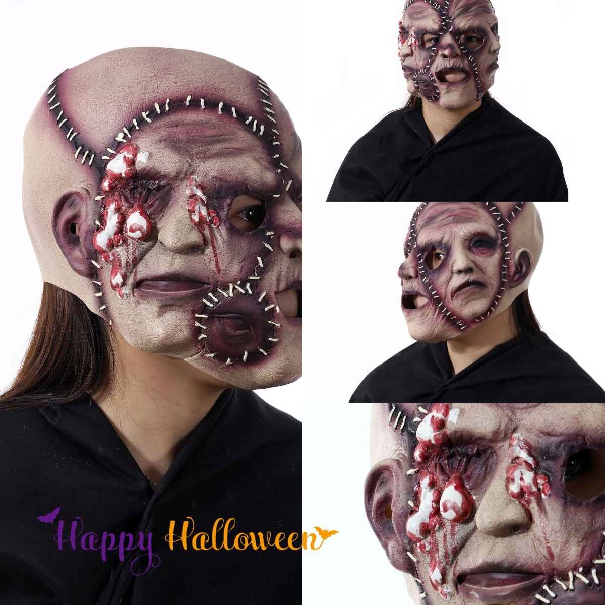 3-Sided Grimace Horror Mask – Latex Cosplay
