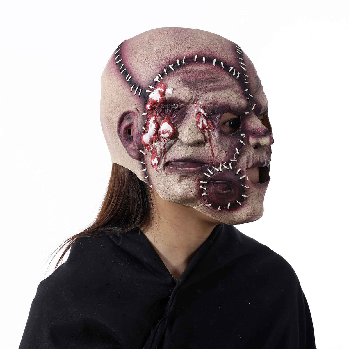 3-Sided Grimace Horror Mask – Latex Cosplay