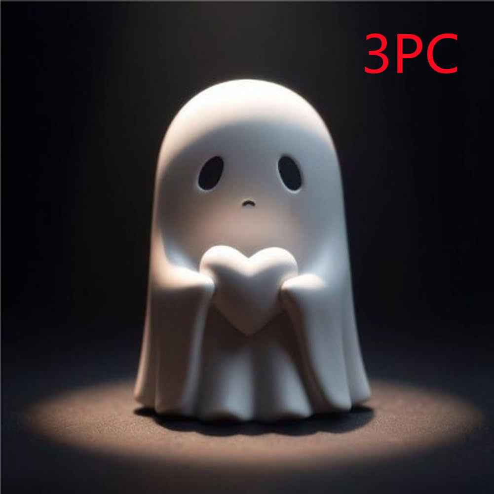 Cute Ghost Figurines – Halloween Shelf & Centerpiece Décor