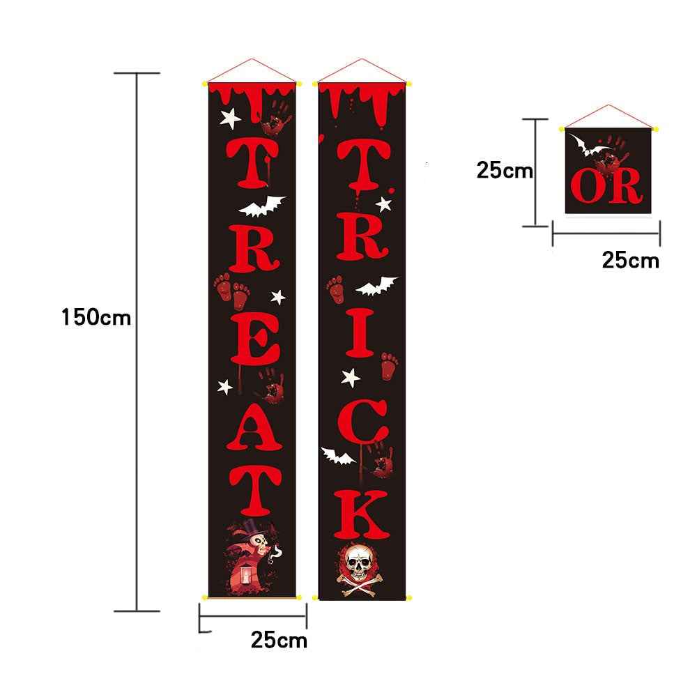 Halloween Banner & Couplet Set – Outdoor Wall Hanging