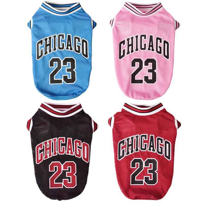 Dog Basketball Jersey - Summerwear for Active Pets