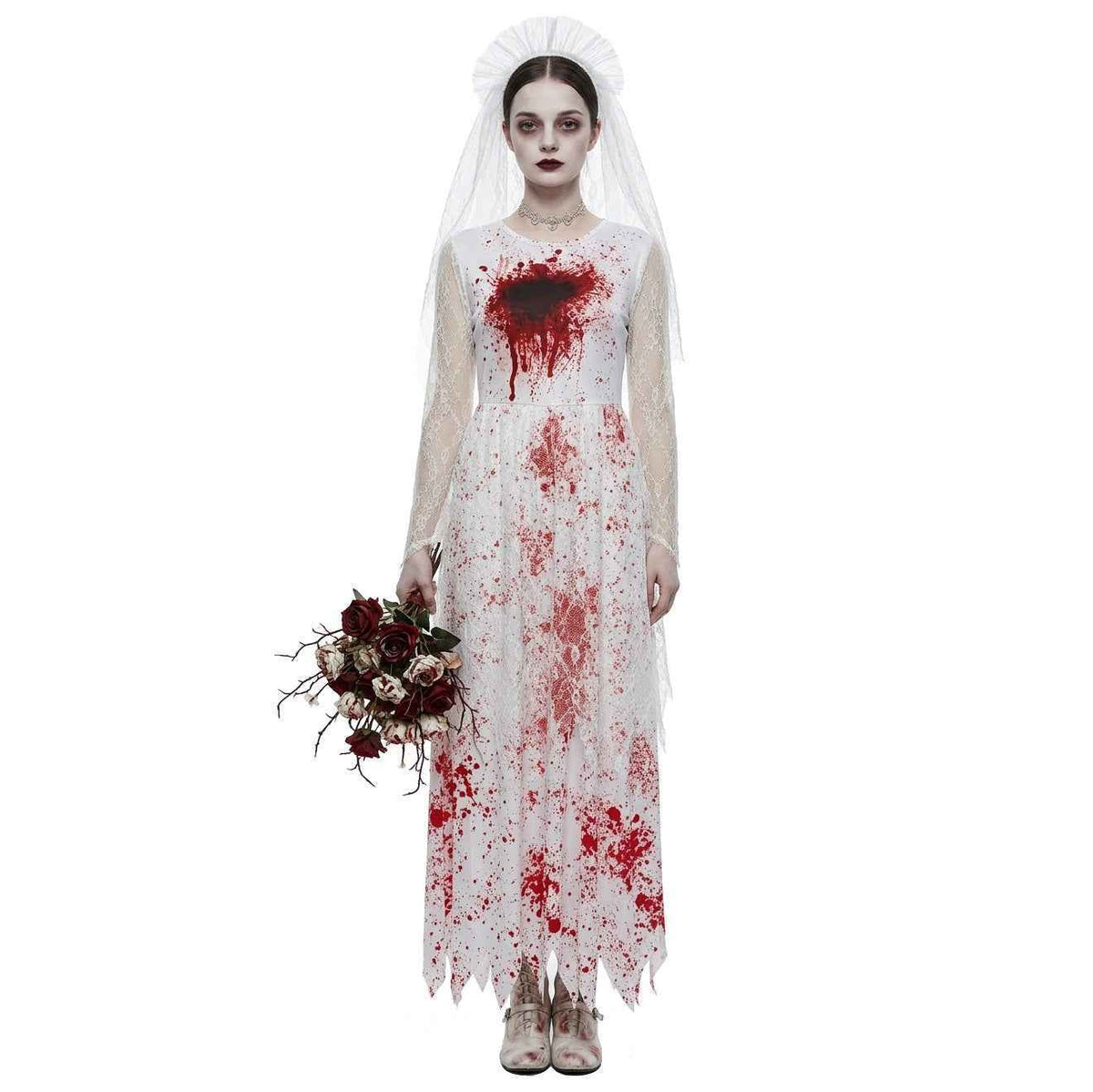 Undead Bride Wedding Dress Costume