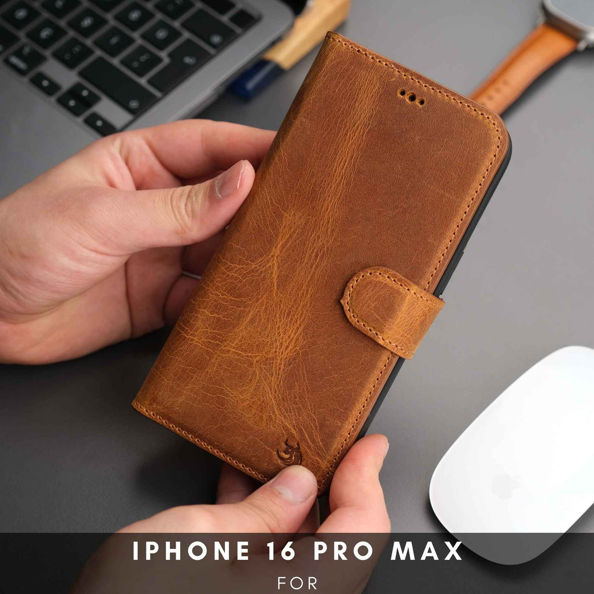Casper iPhone 16 Pro Wallet Case Leather MagSafe - GoSavvyNow