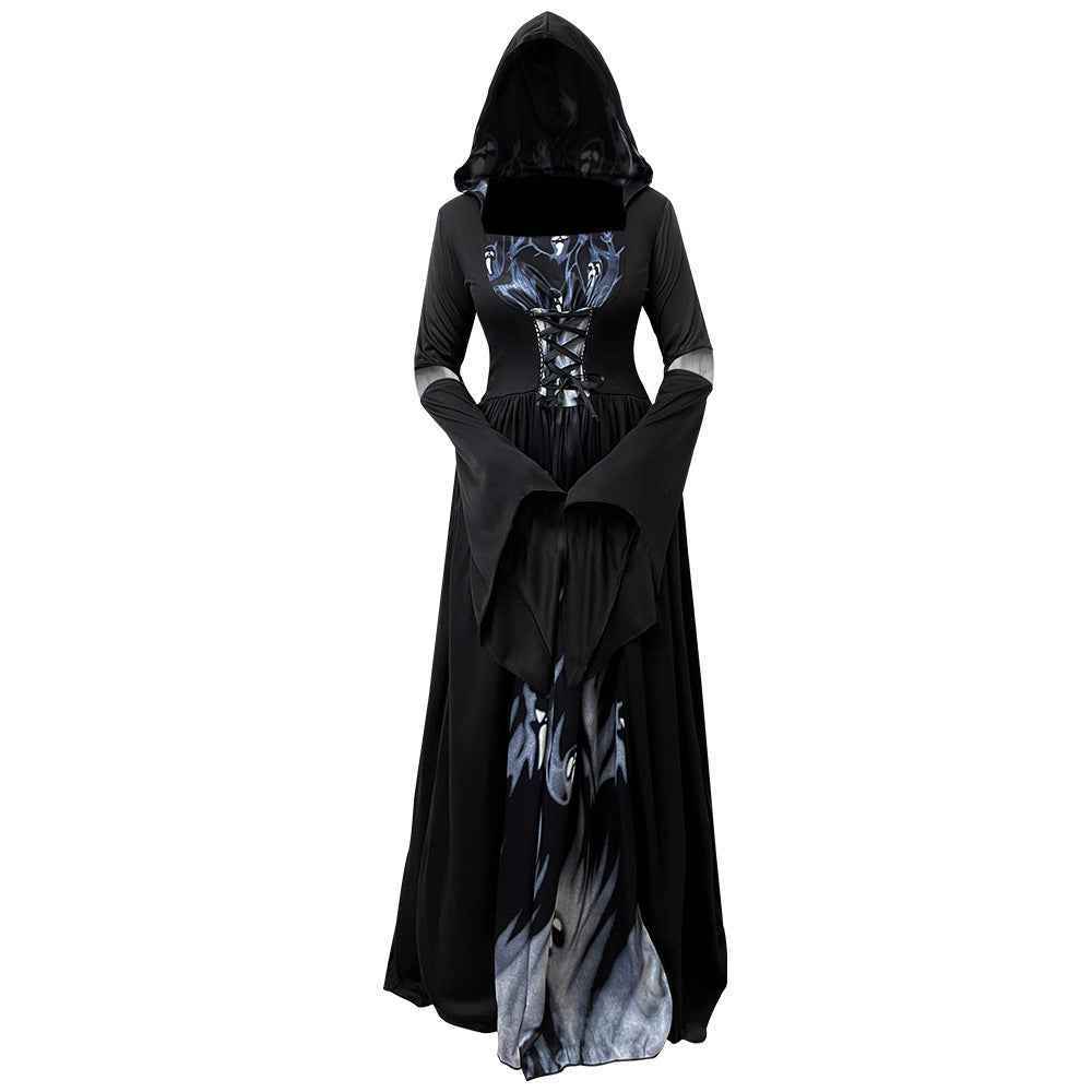Witch Costume with Hood for Women