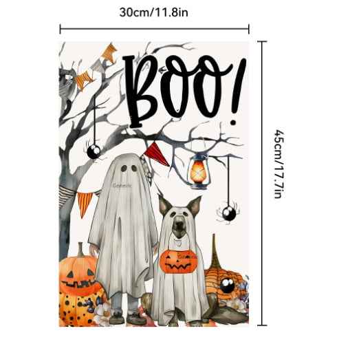 Day of the Dead Garden Flag – Ghost Banner