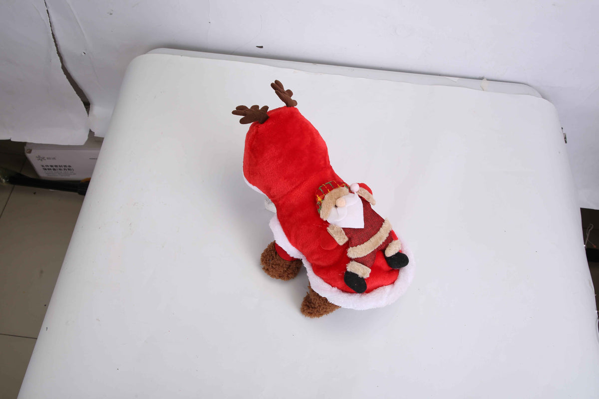 Pet Santa Reindeer Costume with Antlers – Dogs & Cats