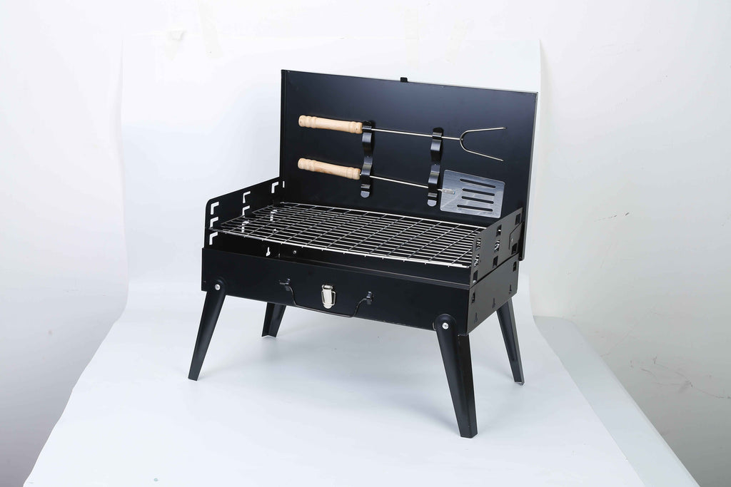 Foldable Portable Charcoal Grill – Suitcase BBQ for Camping