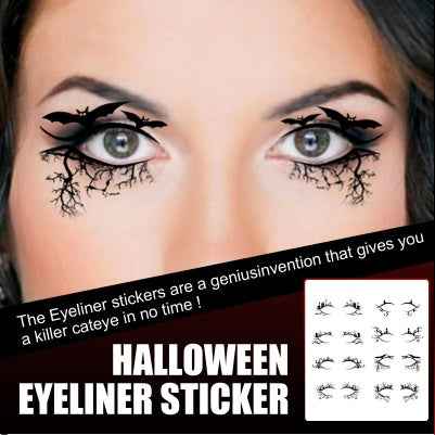 Halloween Eyeliner Patches – Bat & Spider Stickers