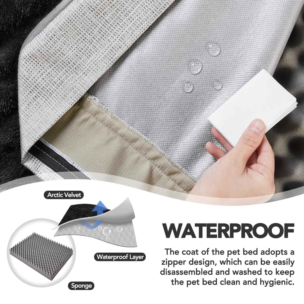 Orthopedic Dog Bed with Washable Cover, Non-Slip - GoSavvyNow