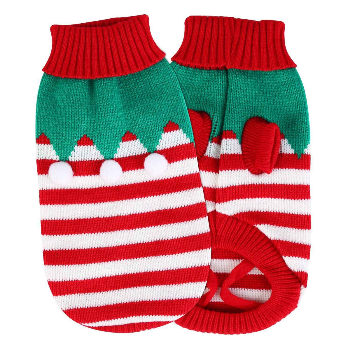 Pet Christmas Turtleneck Sweater – 2 Patterns, 4 Sizes
