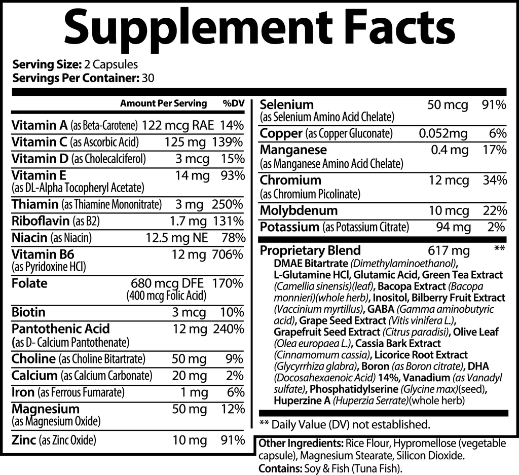 Nootropic Brain & Focus Formula - GoSavvyNow