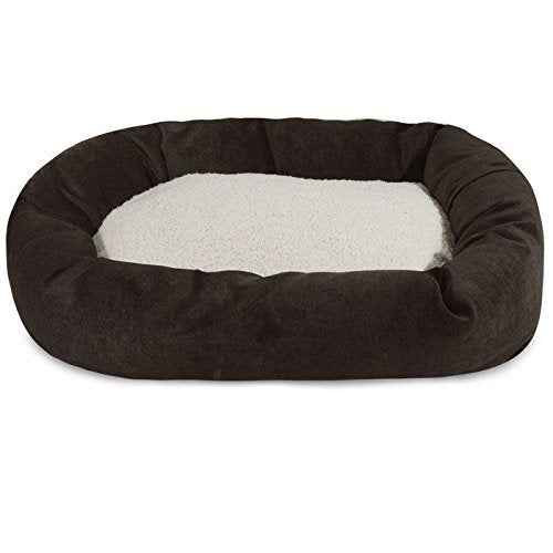 MajesticPet 788995540540 25 in. Villa Sherpa Donut Pet Bed, Storm - GoSavvyNow