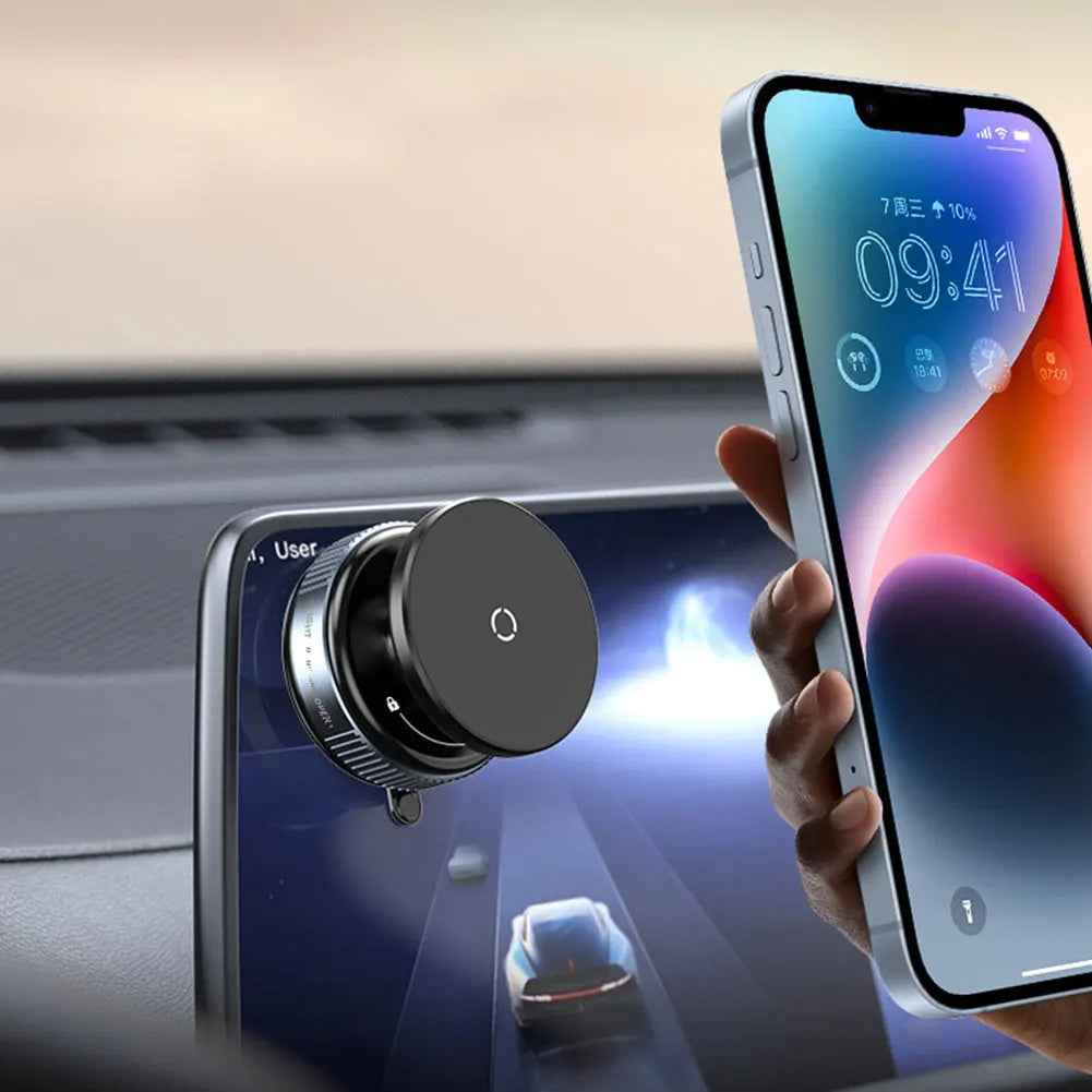 Magnetic Vacuum Adsorption Car Phone Mount 360° Rotatable Vacuum - GoSavvyNow
