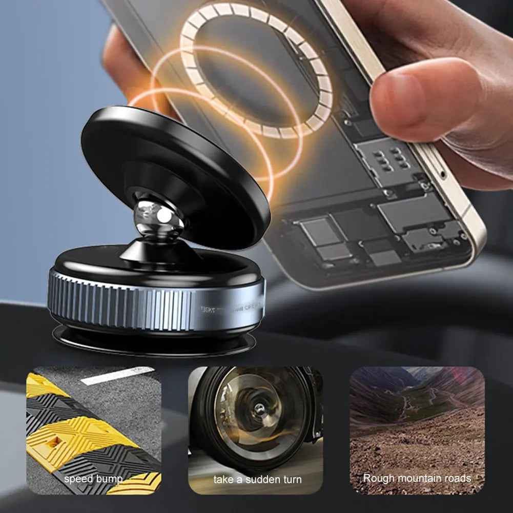 Magnetic Vacuum Adsorption Car Phone Mount 360° Rotatable Vacuum - GoSavvyNow