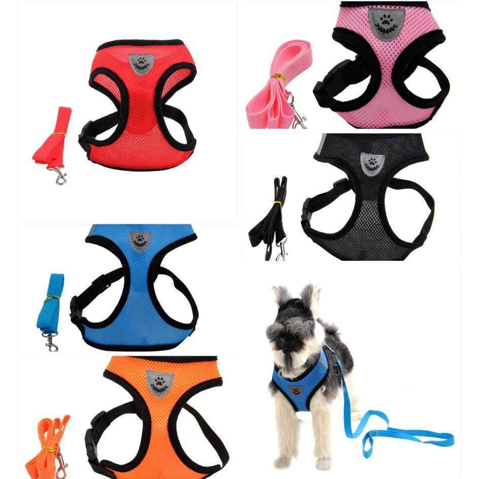Dog Harness and Leash Combo - Breathable and Comfortable!
