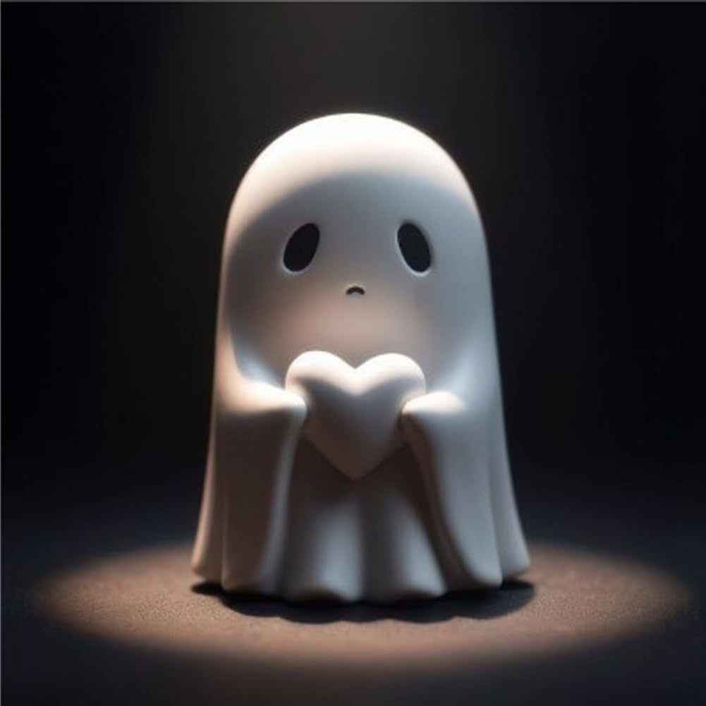 Cute Ghost Figurines – Halloween Shelf & Centerpiece Décor