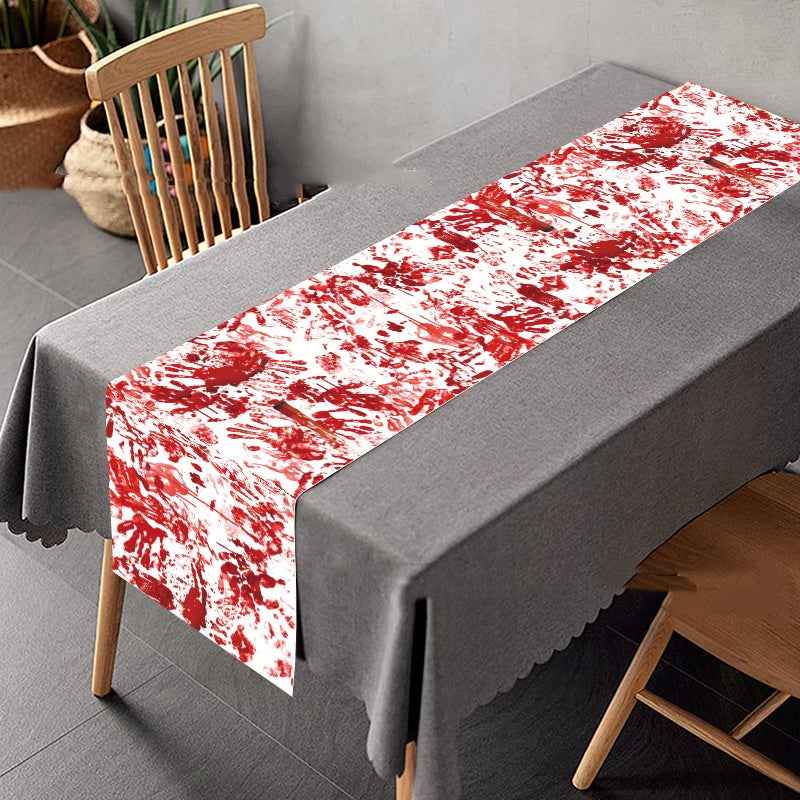 Bloody Handprint Halloween Tablecloth