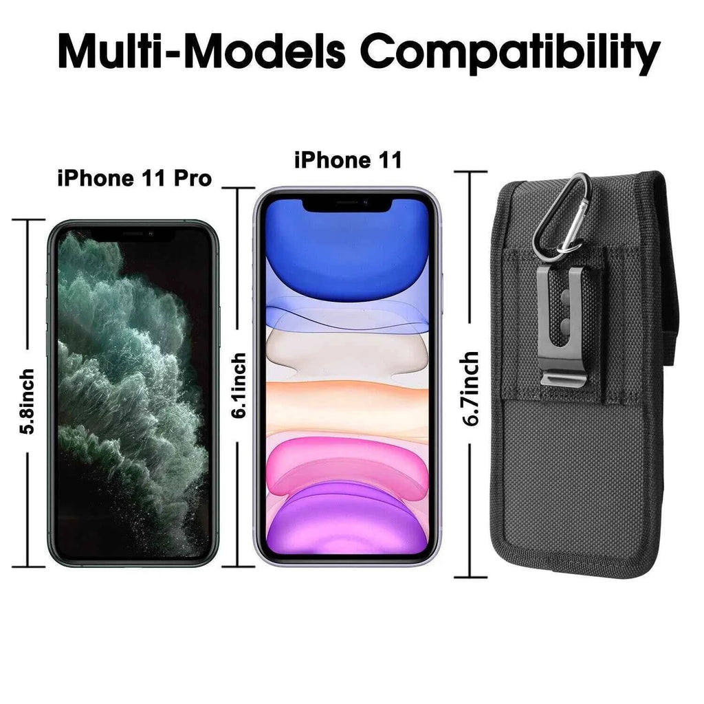 Vertical Phone Holster with Wallet & Belt Clip