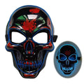 LED Skeleton Mask – 4 Glow Modes - B blue - GoSavvyNow