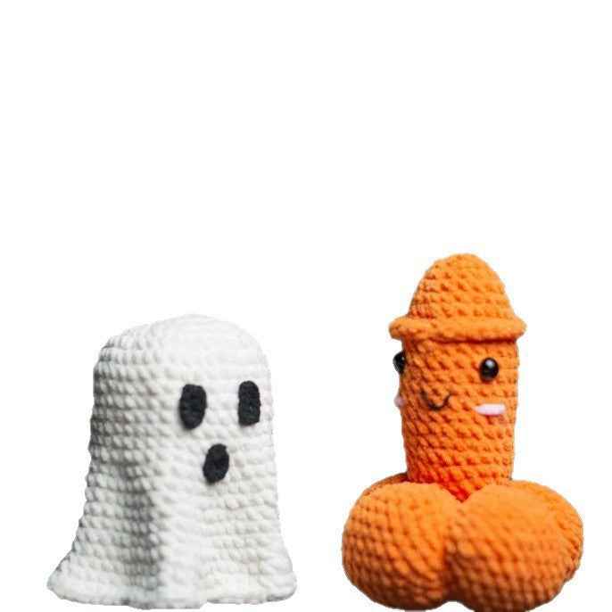 Crocheted Pumpkin & Ghost Ornaments – Handmade