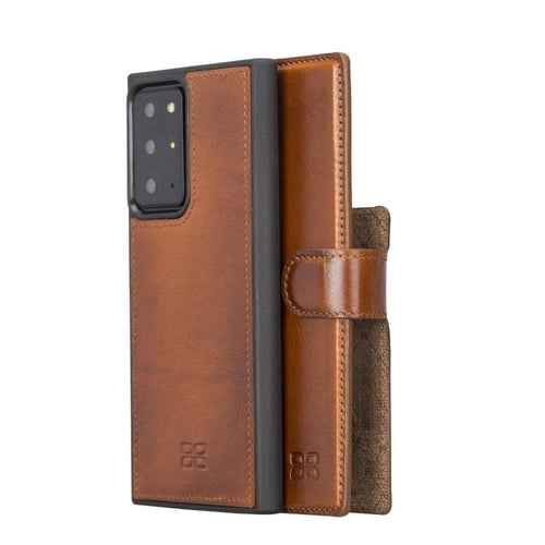 Samsung Galaxy Note 20 Series Detachble Leather Wallet Case - MW - Tan / Leather / Note 20 - GoSavvyNow